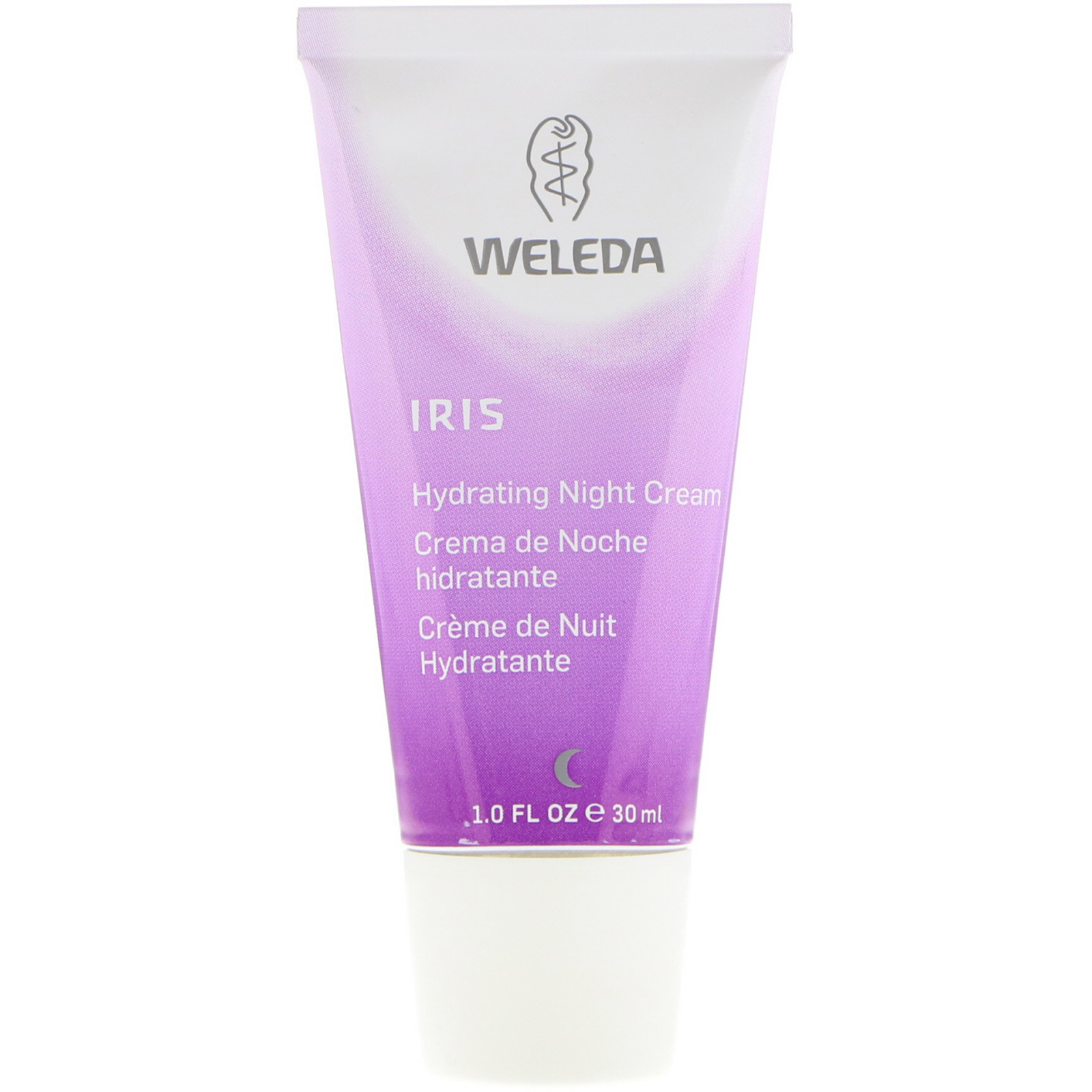 Weleda, Hydrating Night Cream, Iris Extracts, Normal or Dry Skin, 1.0 fl oz (30 ml) - Imagem 3