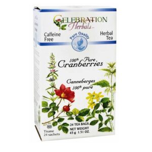 Celebration Ervaals Cranberries 100% Chá Pq 24