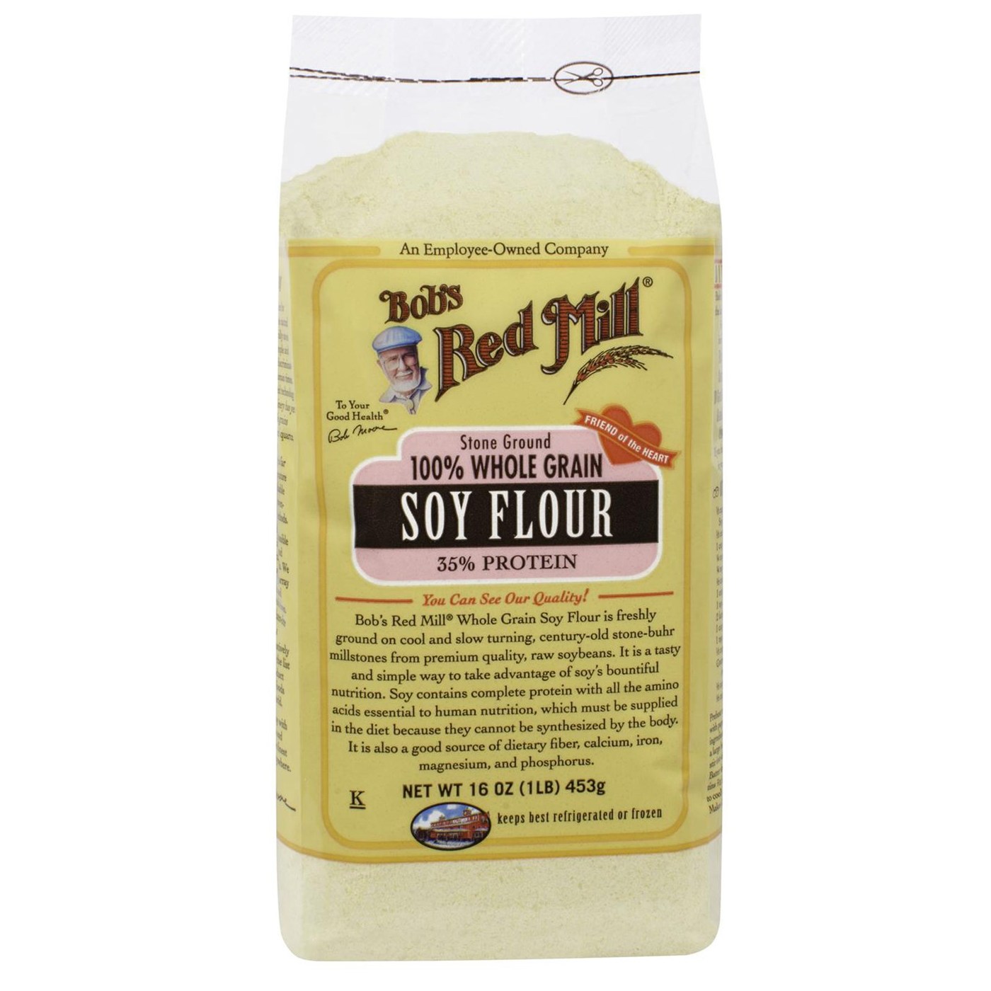 Bobs Red Mill Whole Grain Soja Farinha (4 unidades) 4 - 16 onças Bags