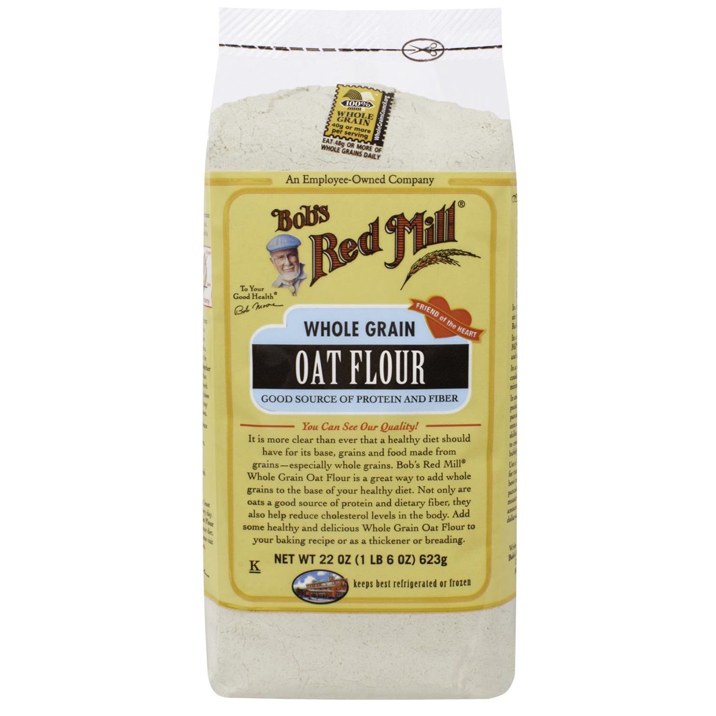 Bobs Red Mill Orgânicos Whole Grain farinha de aveia (Pack 4) de 4 - 22 onças Bags