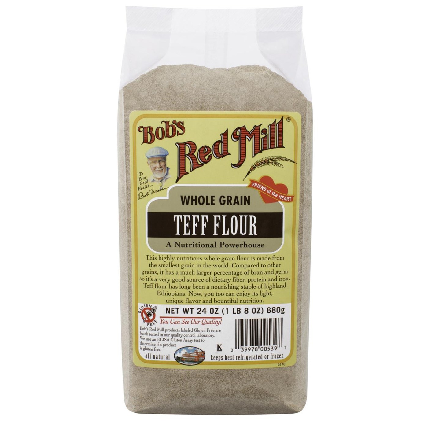 Bobs Red Mill Whole Grain Teff Farinha (4 unidades) de 4 - 24 onças Bags