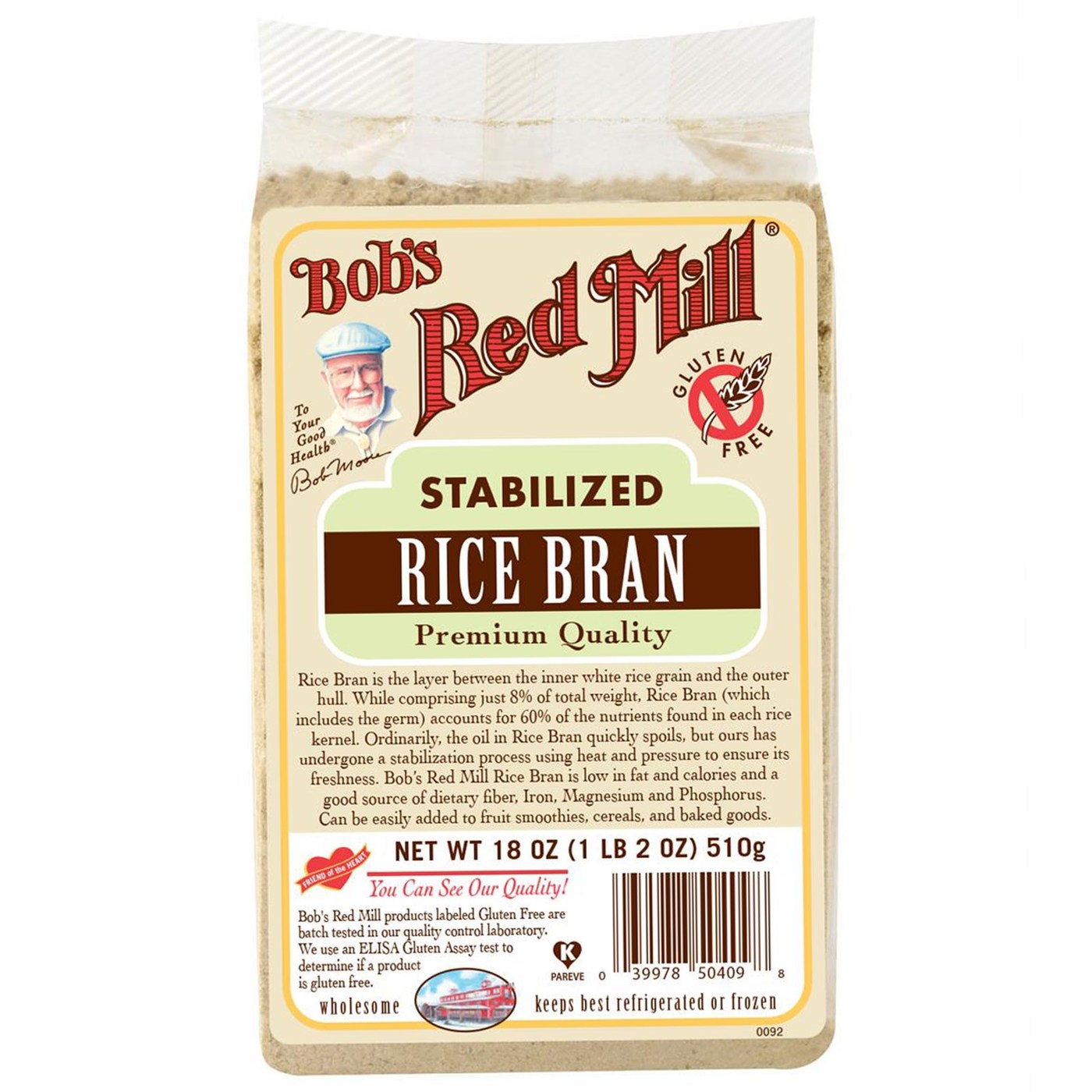 Bobs Red Mill Farelo de arroz (4 blocos) de 4 - 18 onças Bags