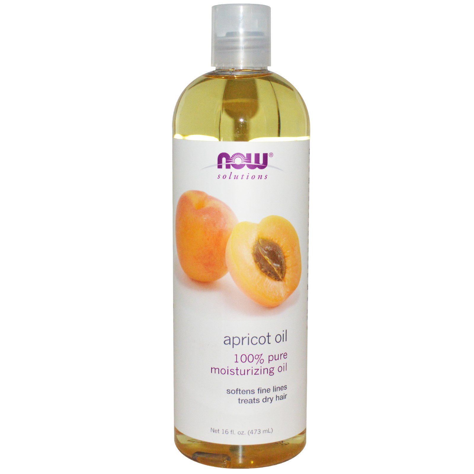 Now Foods, Soluções, Óleo de Damasco 16 fl oz (473 ml)