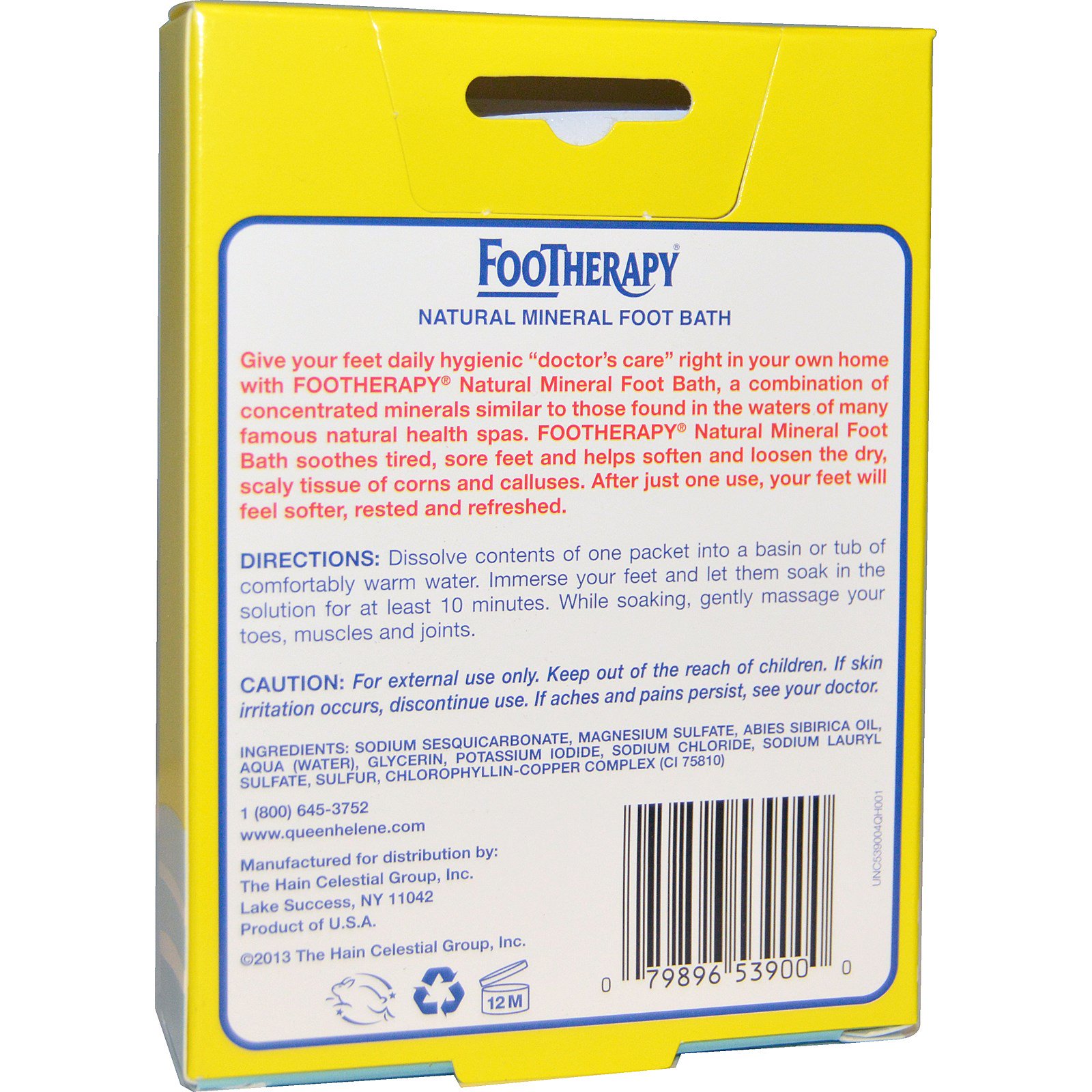 Queen Helene, Podoterapia, Banho de Pés Minerais Naturais, 3 Pacotes, 1 oz (28 g) Cada - Imagem 2