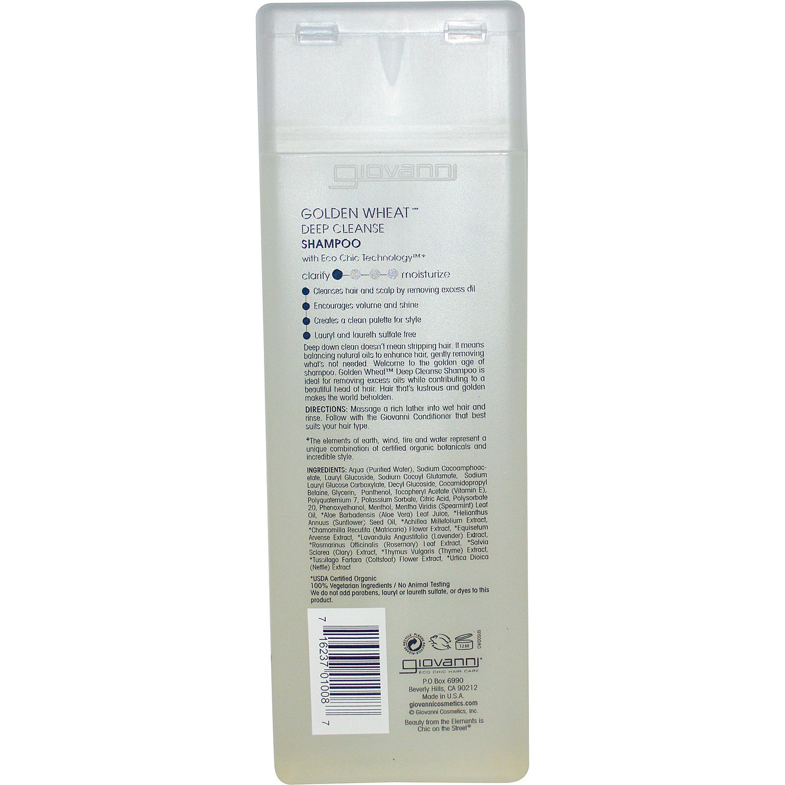 Giovanni, Shampoo de Limpeza Profunda Golden Wheat, 8,5 oz fl (250 ml) - Imagem 2