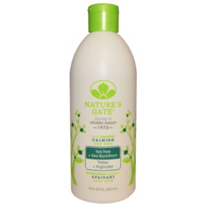 Nature's Gate, Shampoo Calmante de Tea Tree + Espinheiro de Água Salgada, 18 fl oz (532 ml)
