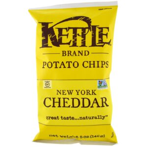 Kettle Foods, Batatinhas, Sabor New York Cheddar, 5 oz (142 g)