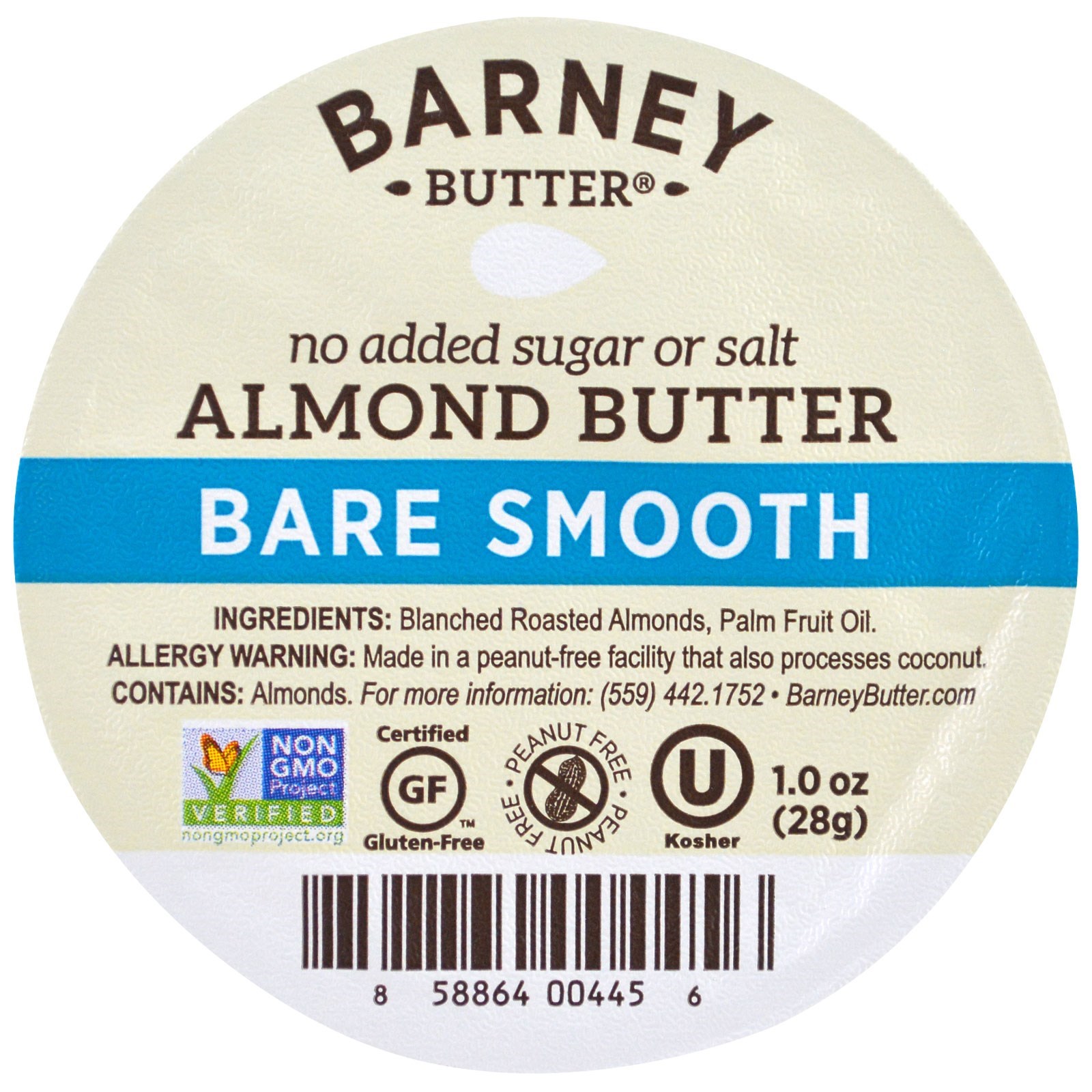 Barney Butter, Manteiga de Amêndoa, Recipientes com Dip Grab & Go, Consistência Lisa, 6 Recipientes Únicos para Dip, 1 oz (28 g) Each - Imagem 3