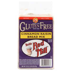 Bob's Red Mill, Mix de Pão de Canela com Passas Sem Glúten, 22 oz (623 g)