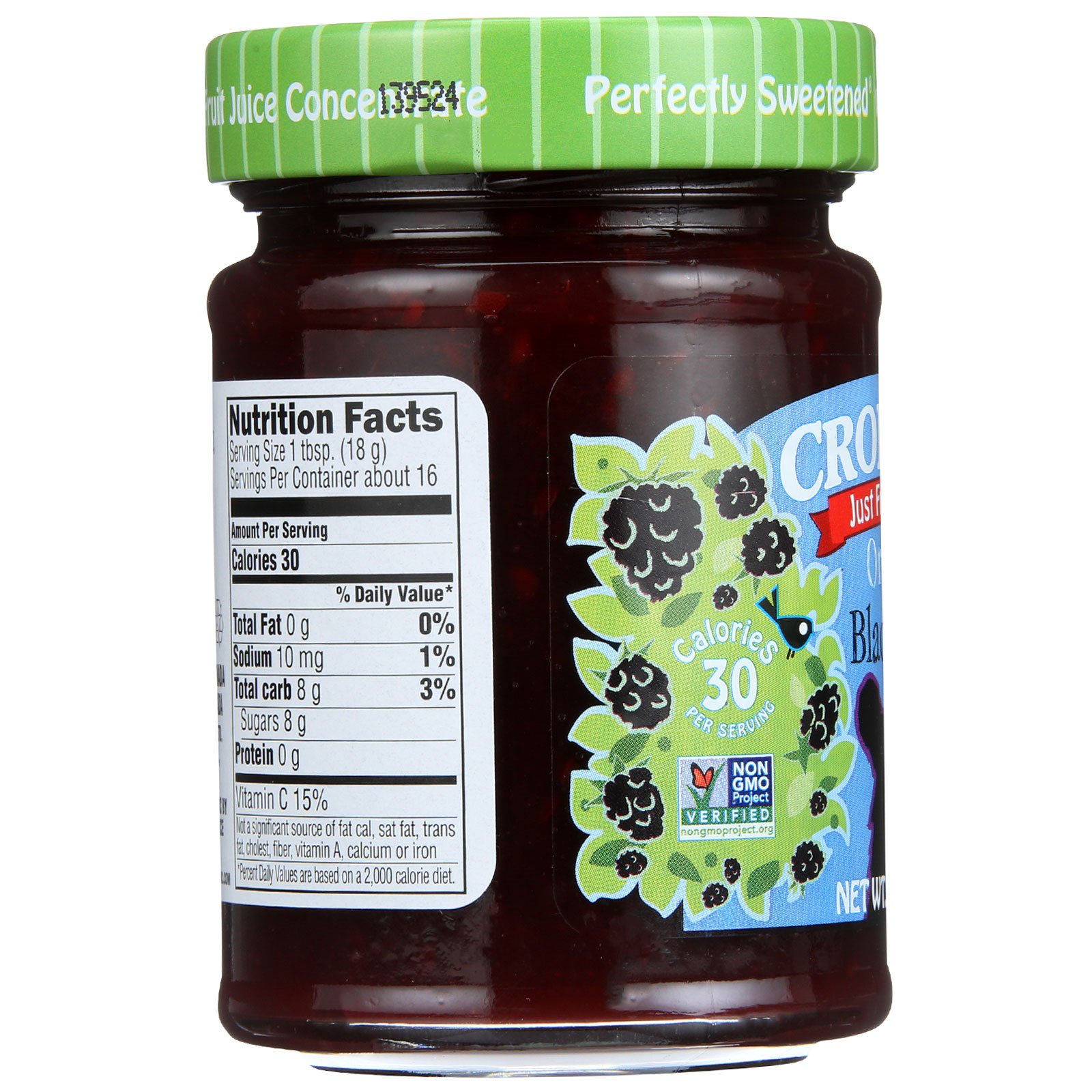 Crofter's Organic, Geleia de Frutas, Orgânica, Amora, 10 oz (283 g) - Imagem 3