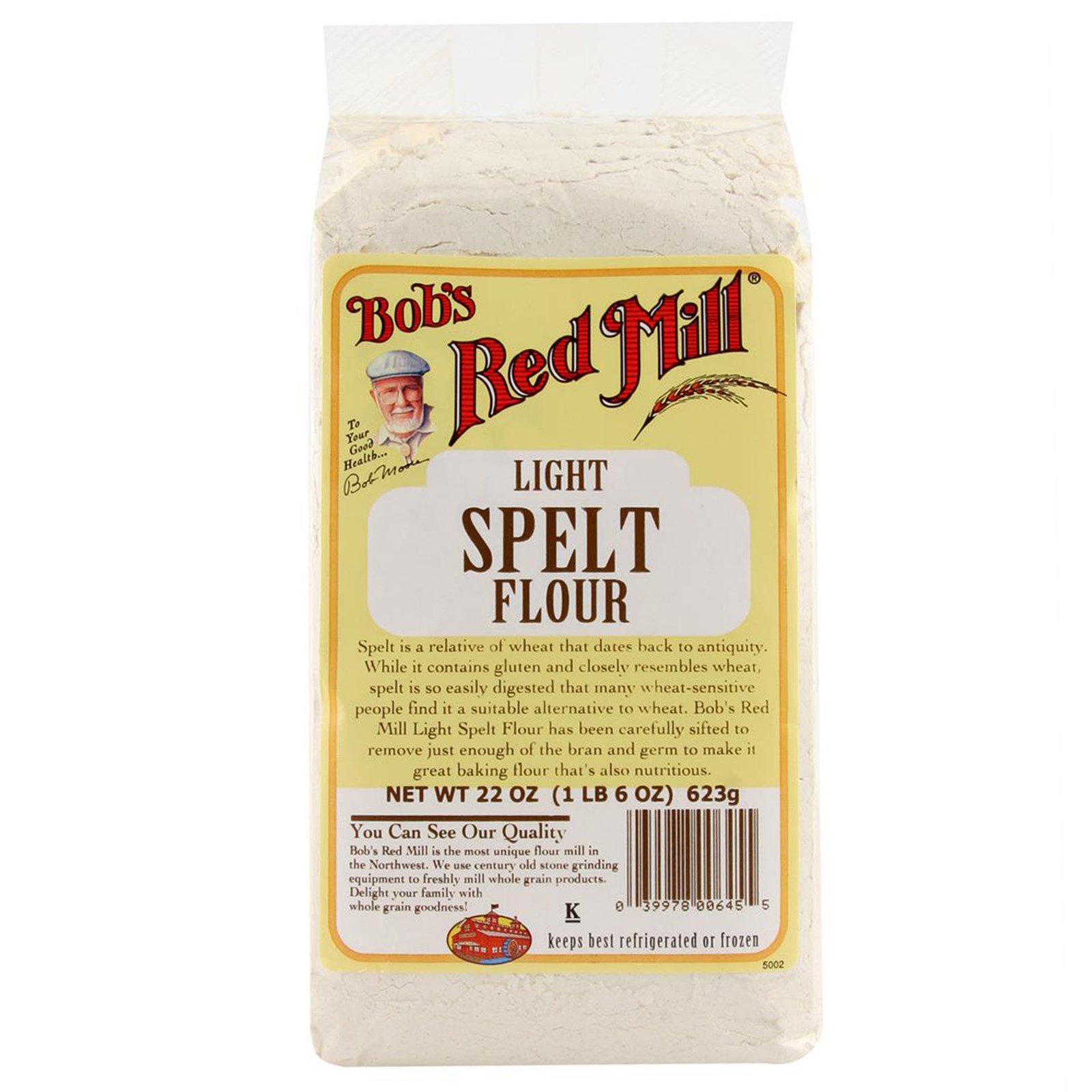 Bob's Red Mill, Farinha de Trigo Vermelho Espelta Light, 22 oz (623 g) (Discontinued Item)