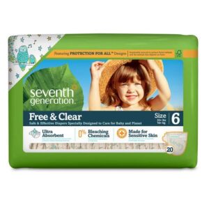 Seventh Generation Livre e Esclarecido Fraldas Stage 6 (3 lbs5) 20 Fraldas