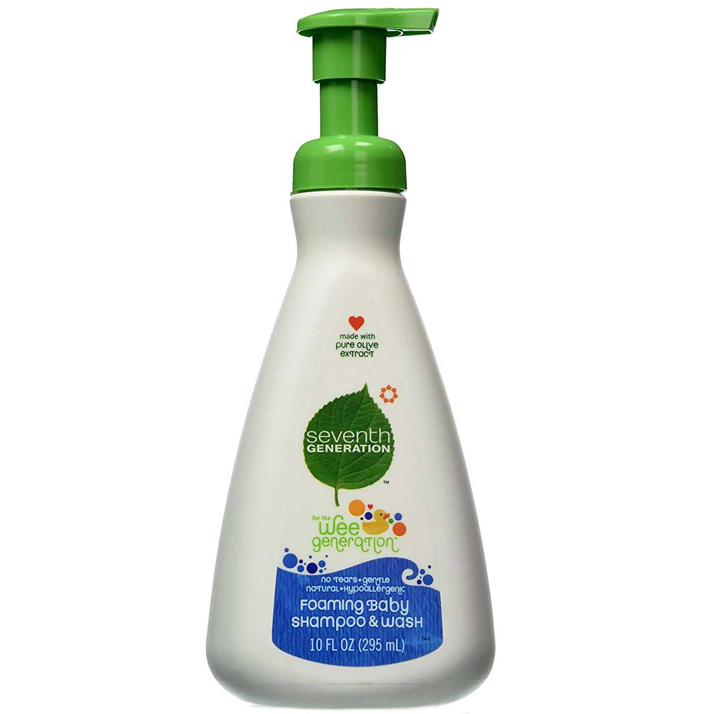 Seventh Generation Bebê Xampu de espuma e lavagem de 10 onças
