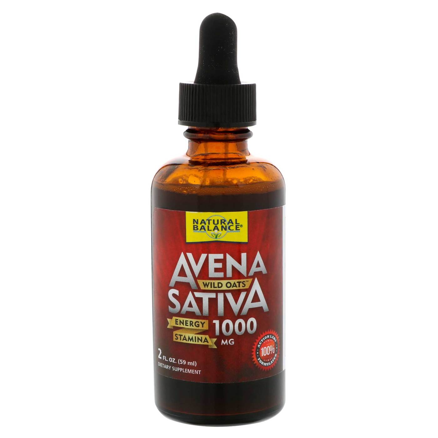 Action Labs Avena Sativa Wild Oats Líquido 2 fl oz/59 mL - Imagem 3