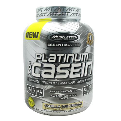 MuscleTech Platinum 100% Casein, Baunilha - 3.75 lbs