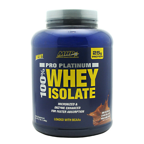 MHP Pro Platinum 100% Whey Isolate, Milkshake de baunilha - 3.1 lbs