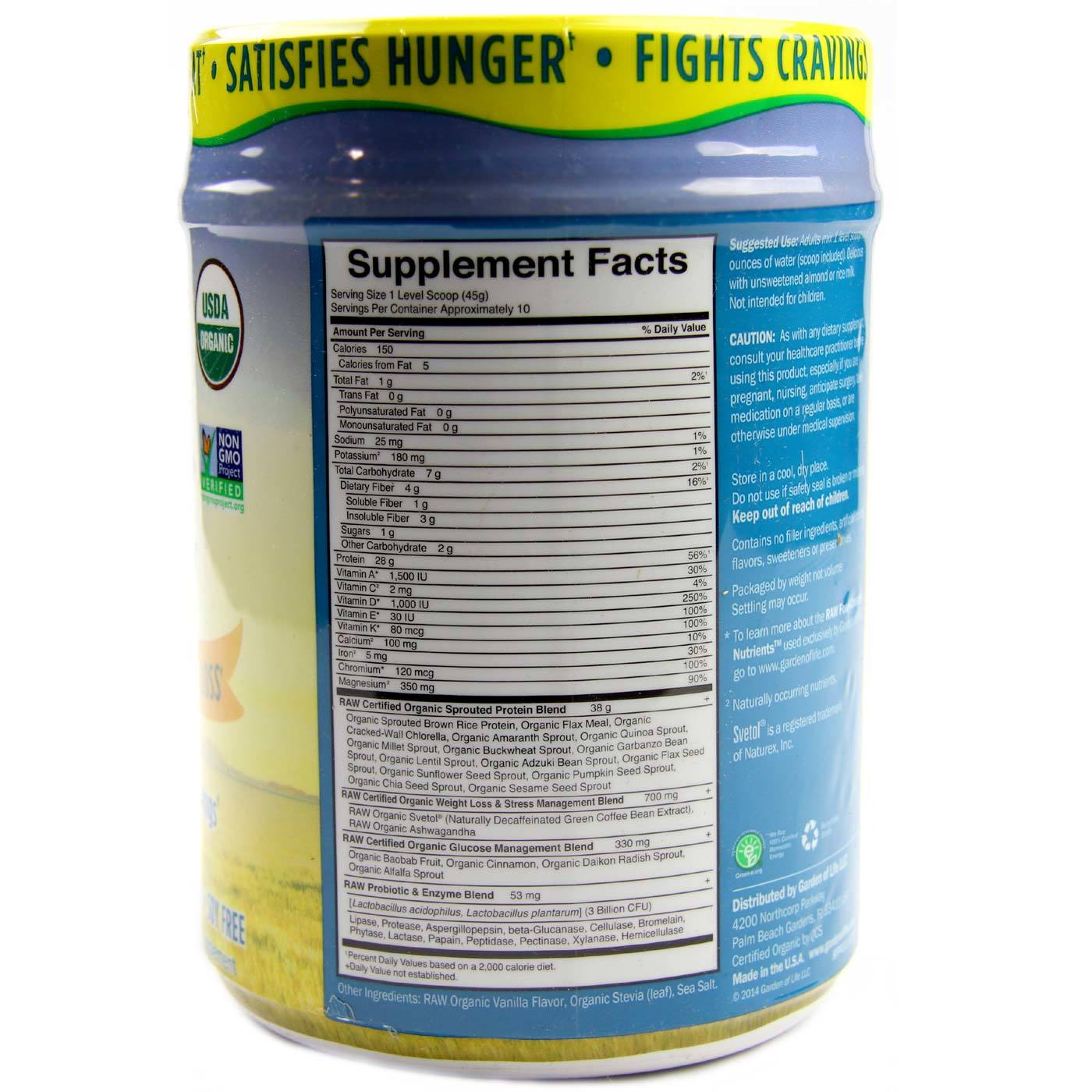 Garden of Life RAW Fit 16 oz - Imagem 2