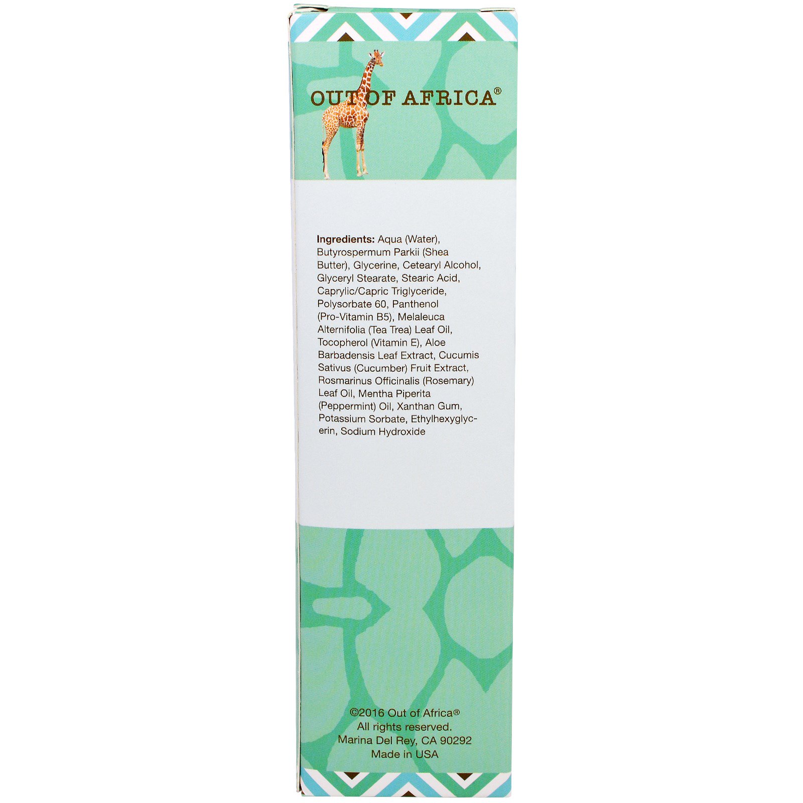 Out of Africa, Mantega de Carité Creme para Pés e Pernas, Hortelã Mentol e Arvore-do-Chá, 4 oz (118,3 ml) - Imagem 2