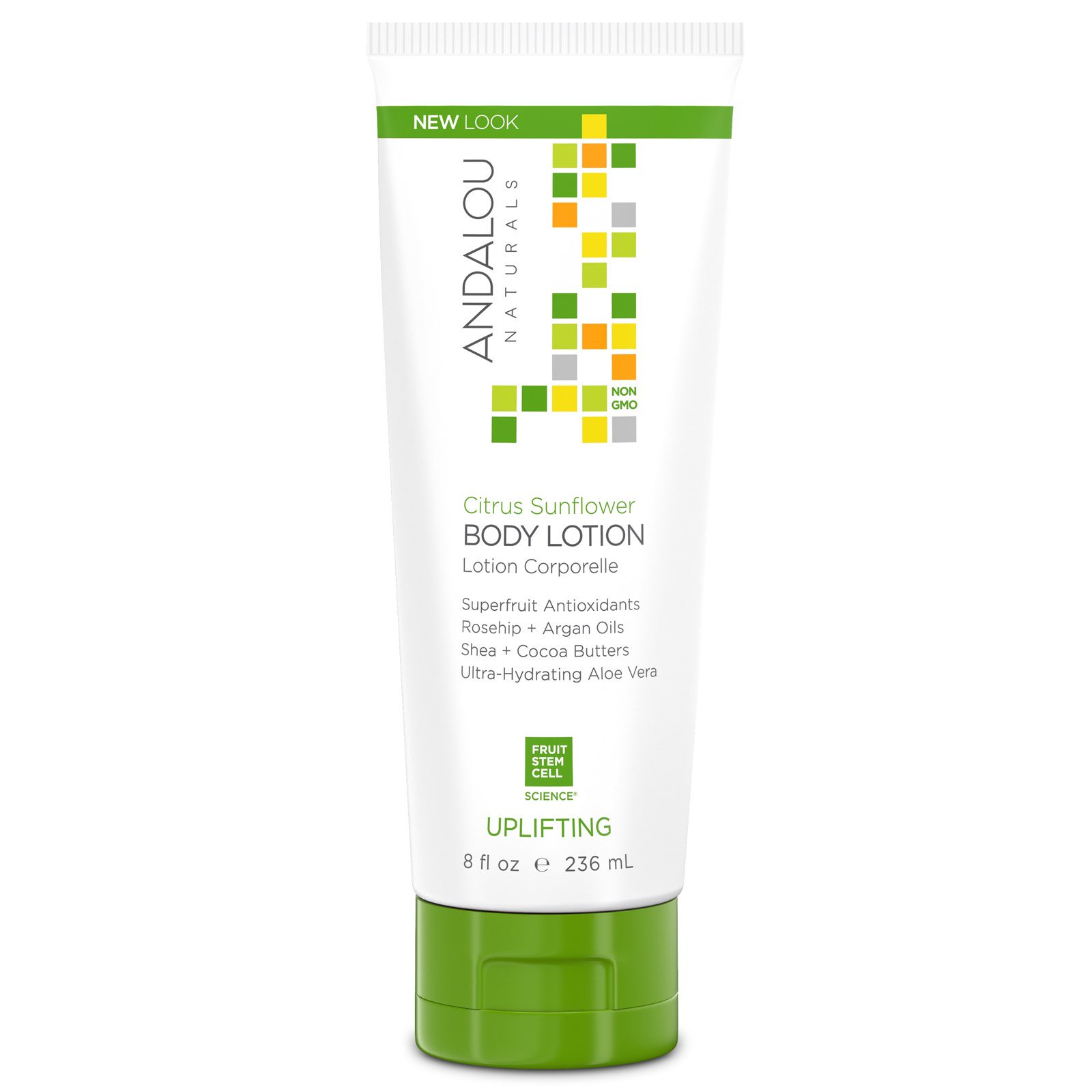 Andalou Naturals, Loção Corporal, Citrus e Girassol, Firmador, 236 ml