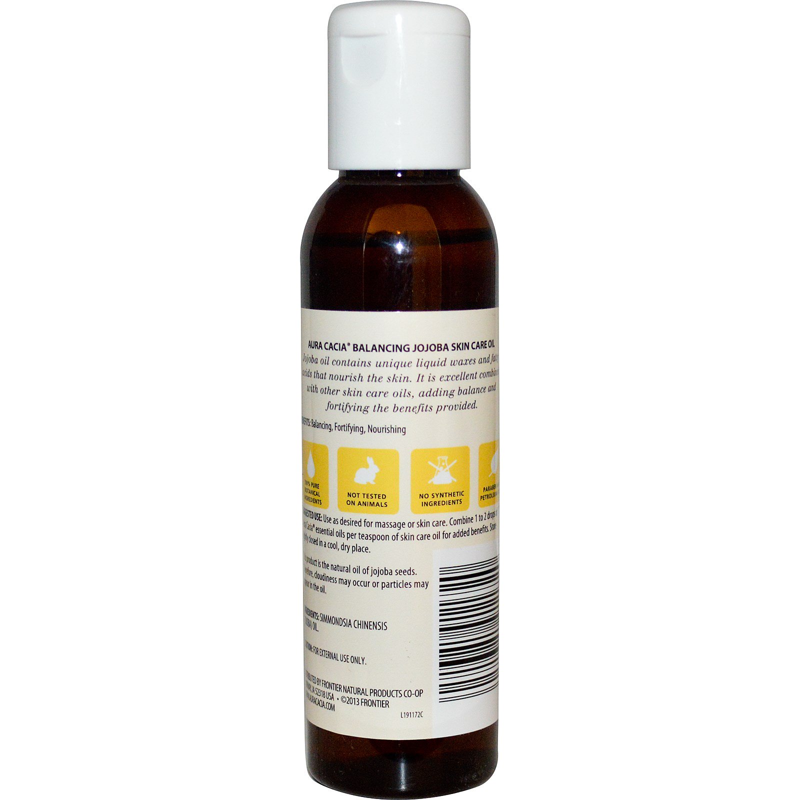 Aura Cacia, Óleo Natual para Cuidados com a Pele, Jojoba, Equilibrante, 4 fl oz (118 ml) - Imagem 2