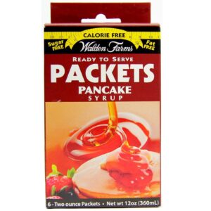 Walden Farms Pancake Syrup - Box of 6 - 2 fl oz Packets