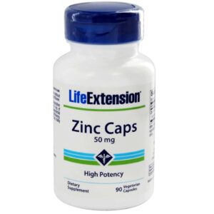 Life Extension Zinco Cápsulas 50 mg - 90 Cápsulas Vegetarianasules