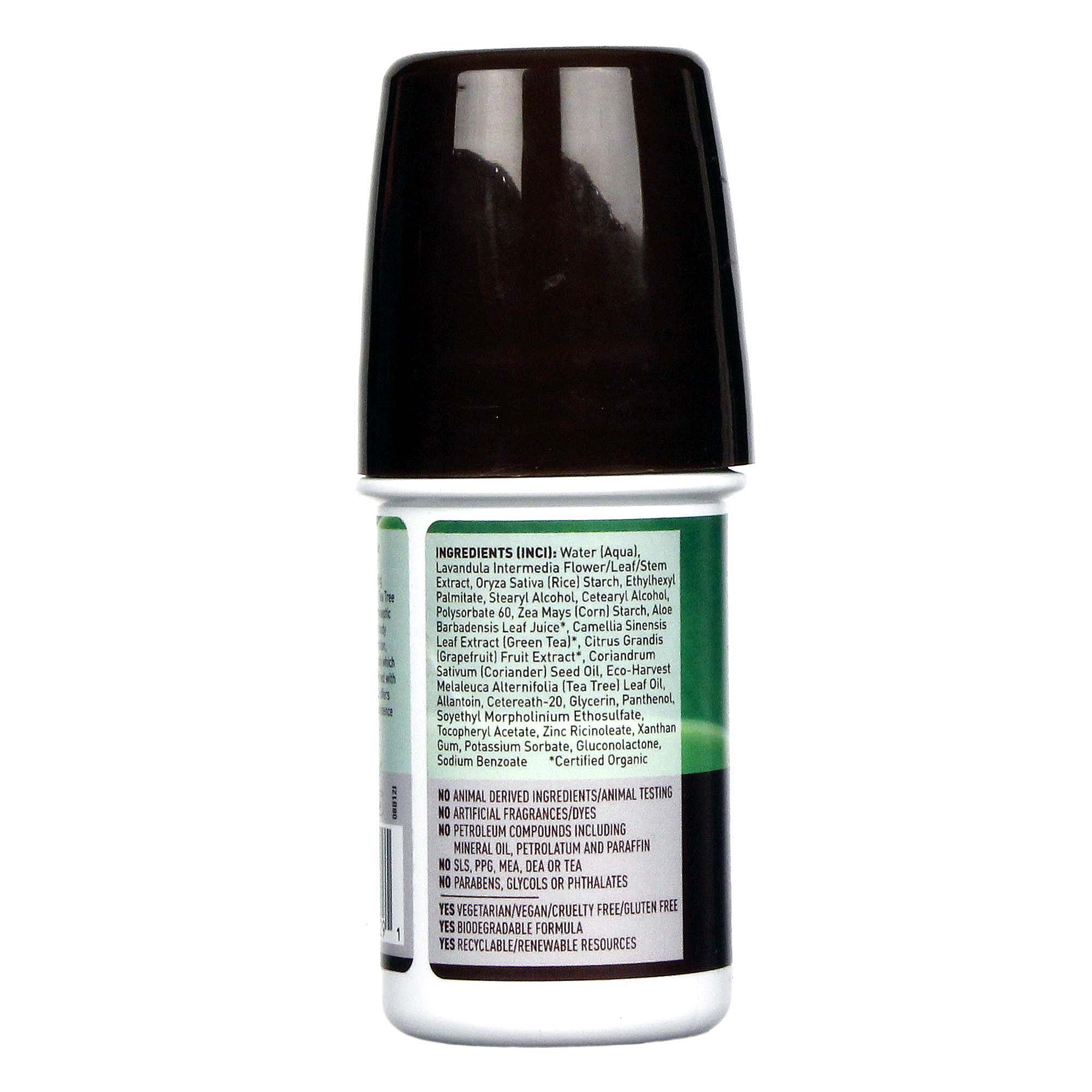 Desert Essence Tea Tree Oil desodorante roll-on 2 oz - Imagem 3