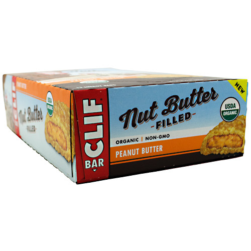 Clif Bar Nut Butter Filled, Manteiga de amendoim - 12 Barras