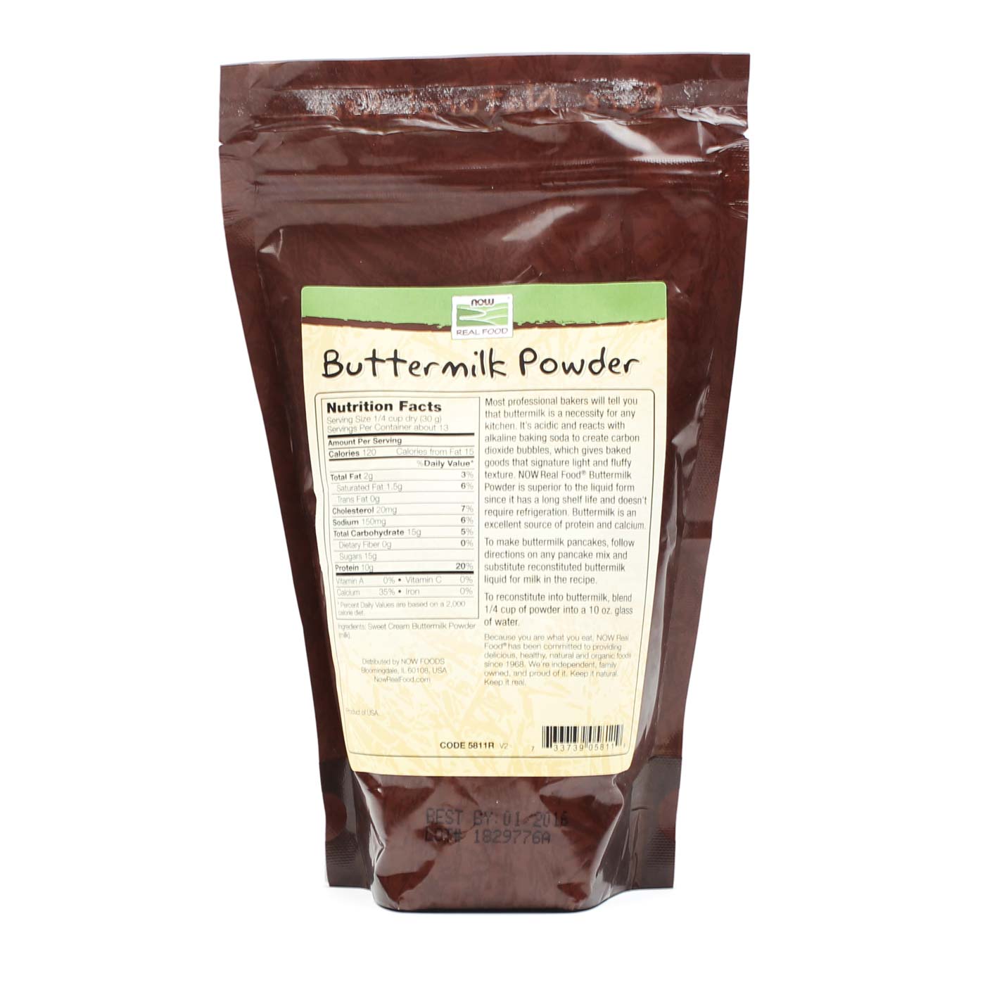 Soro de Leite Coalhado Now Foods 397 g - Imagem 2