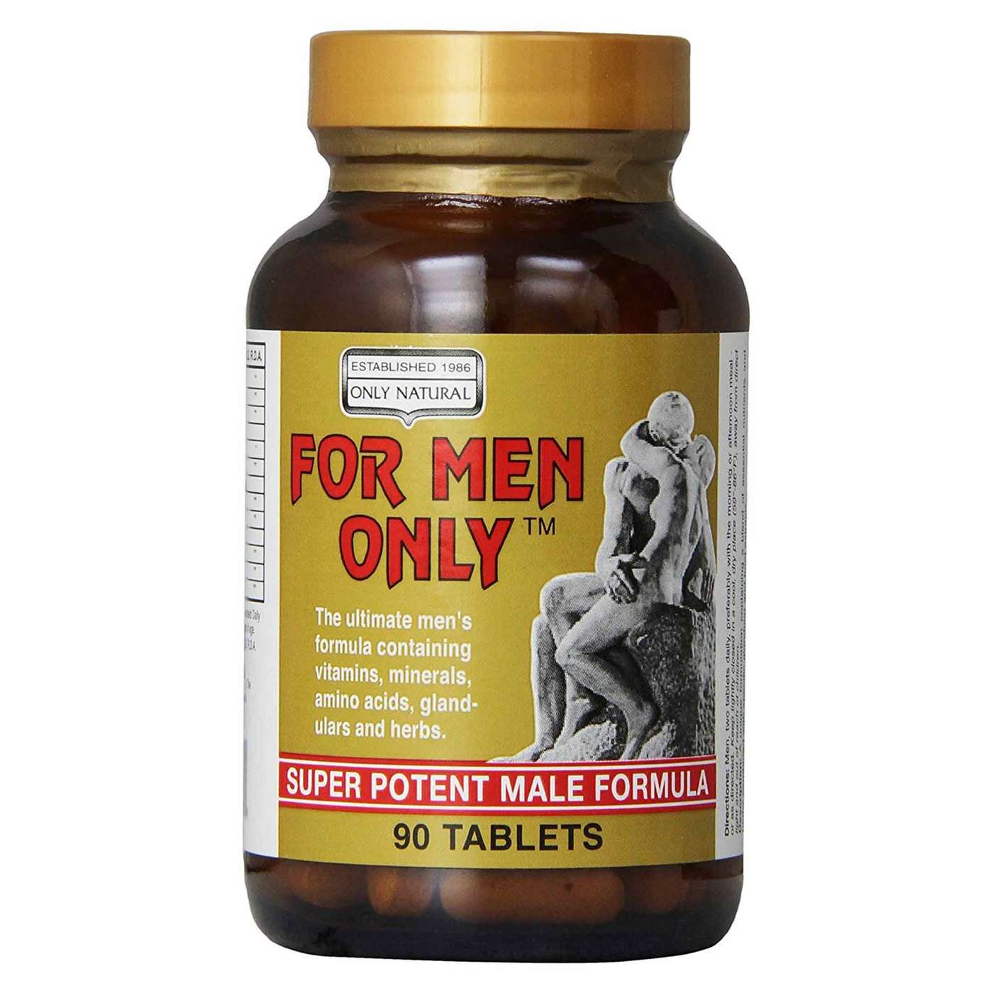 Only Natural Para Homens Apenas 90 Tabletes