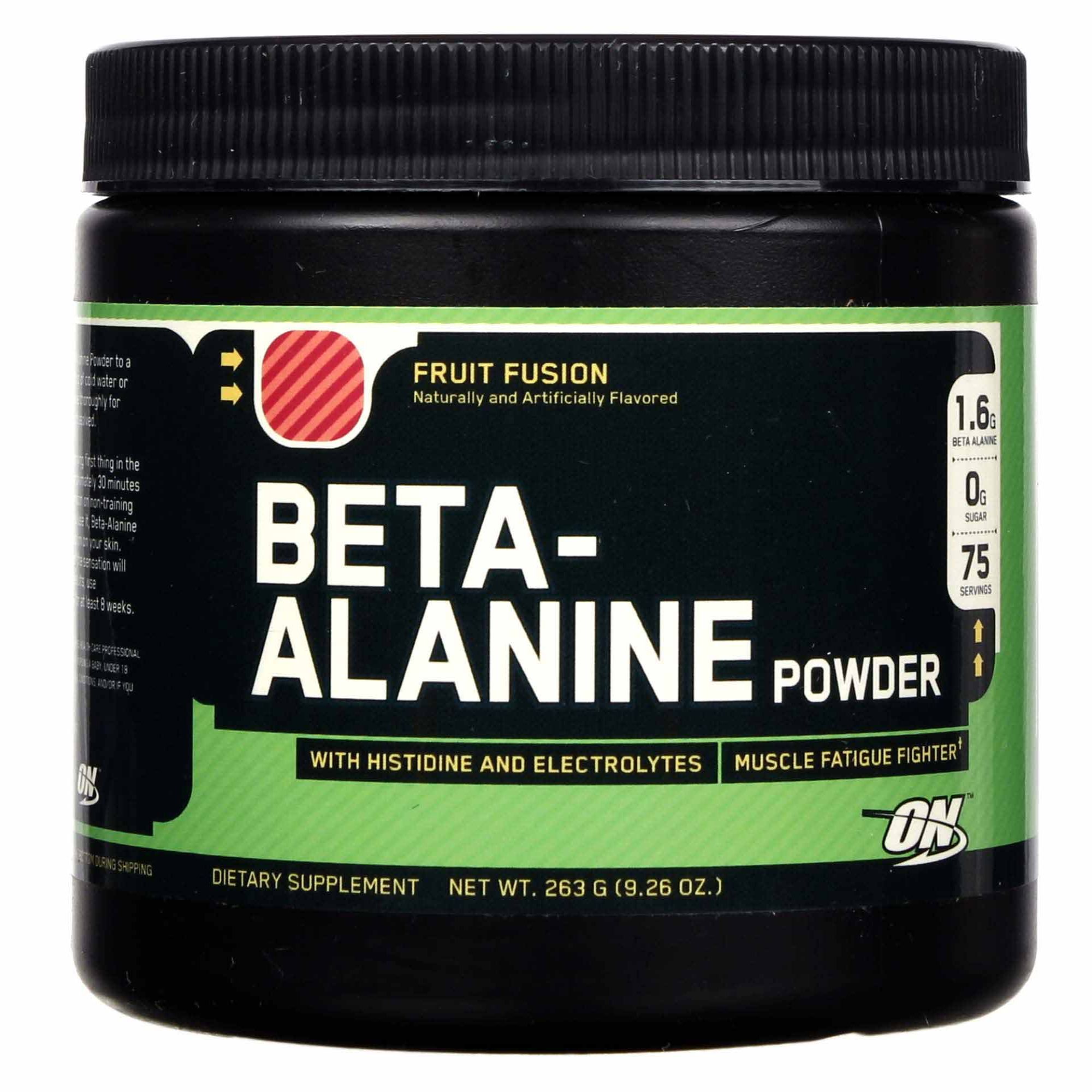 Beta Alanina em Pó Optimum Nutrition Fruit Punch 263 g 75 porções