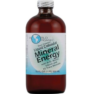 World Orgânico Líquido coloidal Mineral Energia 16 fl oz
