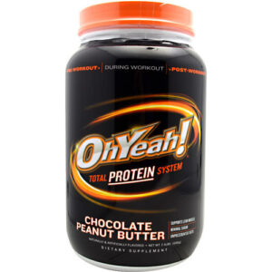 ISS Research Oh Yeah! Total Proteína System, Manteiga de amendoim de chocolate - 2.4 lbs