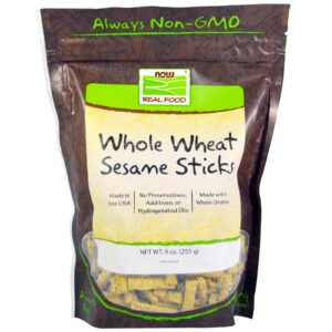 Now Foods, Real Food, Palitos de Gergelim e Trigo Integrais, 255 g (9 oz)
