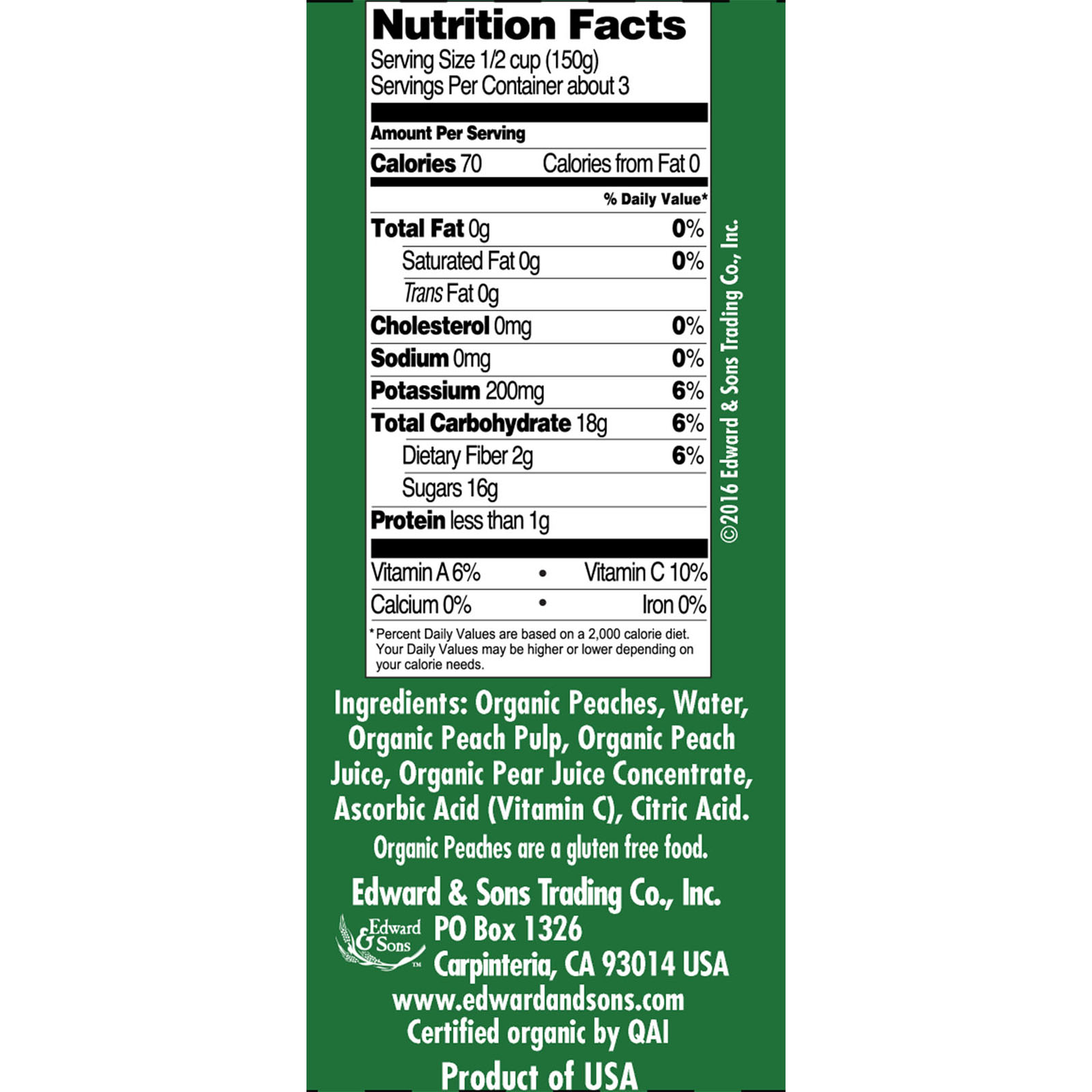 Native Forest, Organic Sliced Peaches, 15 oz (425 g) - Imagem 2