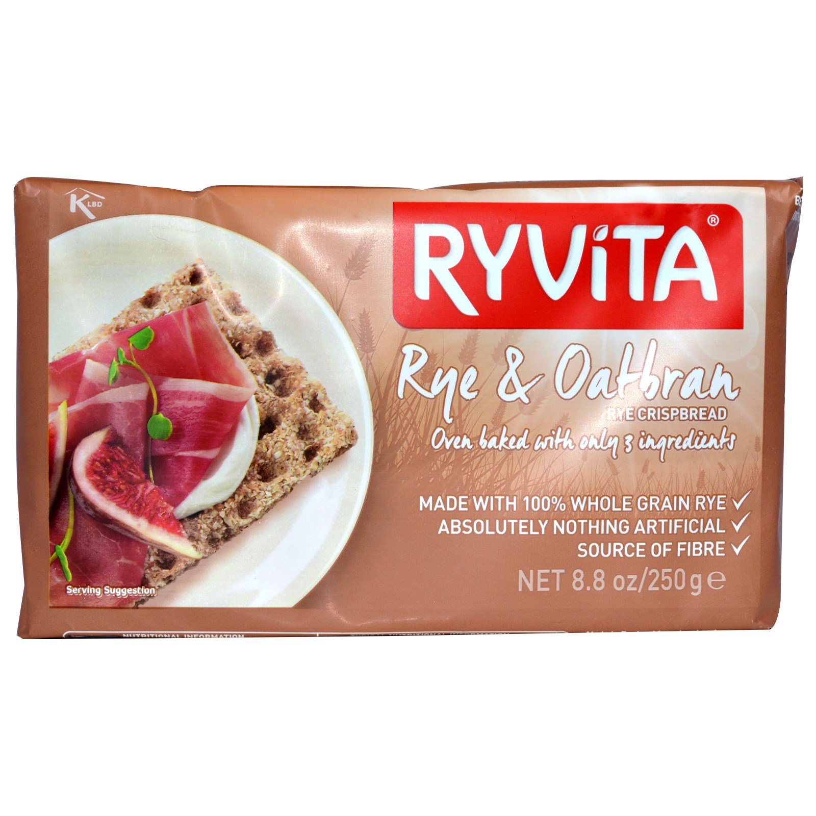 Ryvita, Torrada de Centeio e Aveia, 8,8 oz (250 g)
