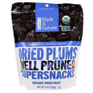 Made in Nature, Ameixas Secas Orgânicas, Well Pruned Supersnacks, 6 oz (170 g)