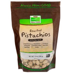 Now Foods, Real Food, Pistaches Tostados, com Sal Marinho, 12 oz (340 g)