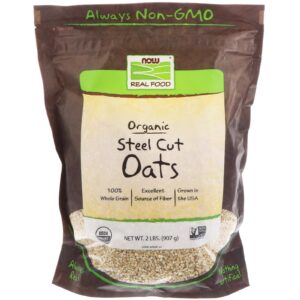 Now Foods, Real Food, Organic Steel Cut Oats, 2 lbs (907 g)