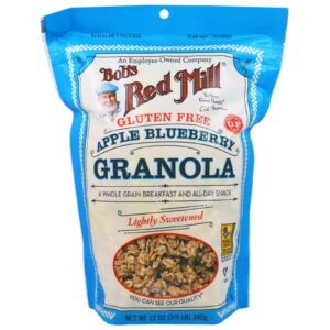 Bob's Red Mill, Granola com Maçã e Mirtilo, Sem Glúten, 12 oz (340g)
