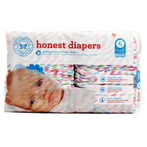 The Honest Company Original Diapers, Recém nascido - Chevron - 40 pack (size 0)
