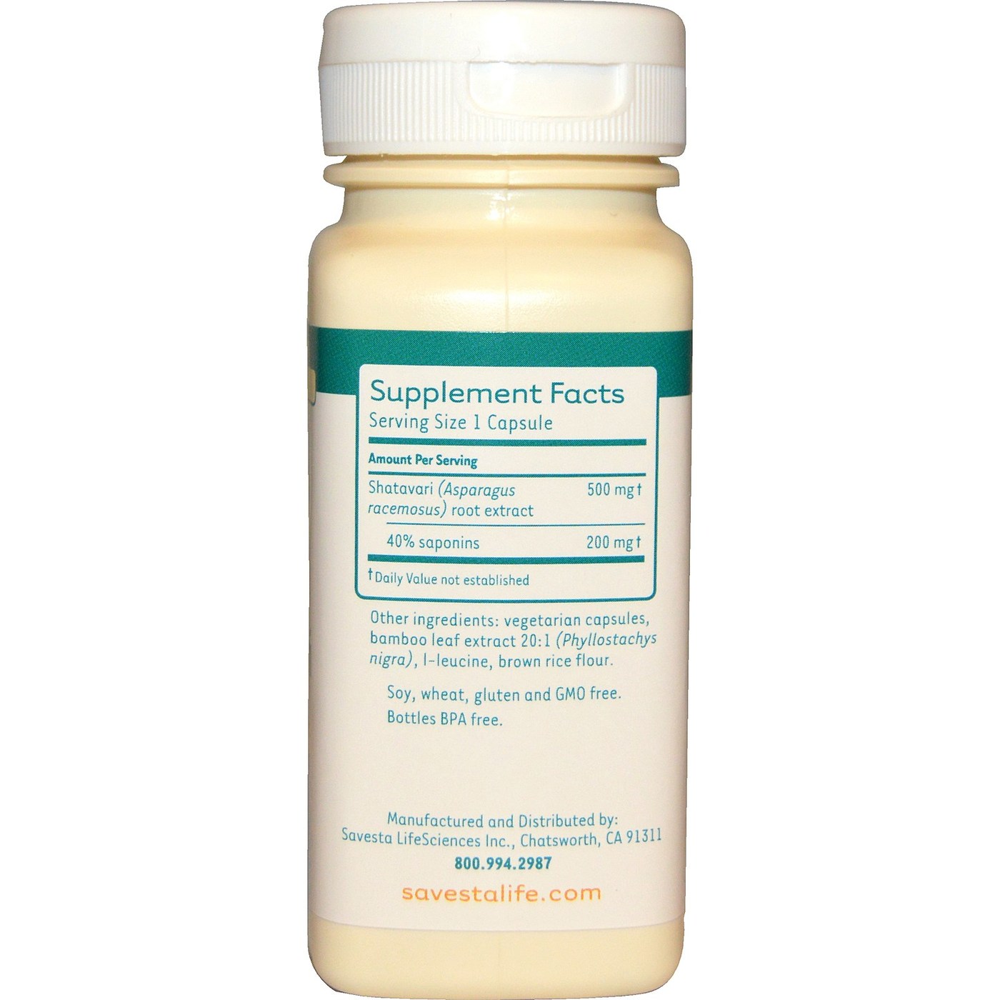 Savesta Shatavari 60 Cápsulas Vegetarianas - Imagem 2