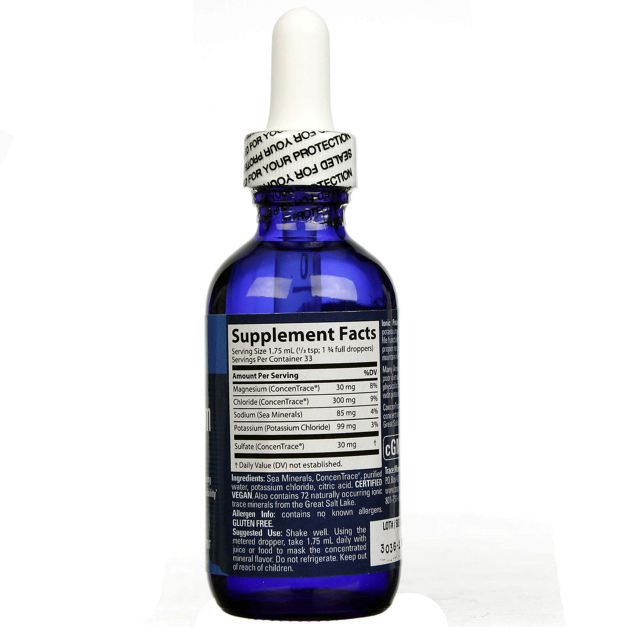 Trace Minerals Research Ionic Potássio 2 fl oz - Imagem 2