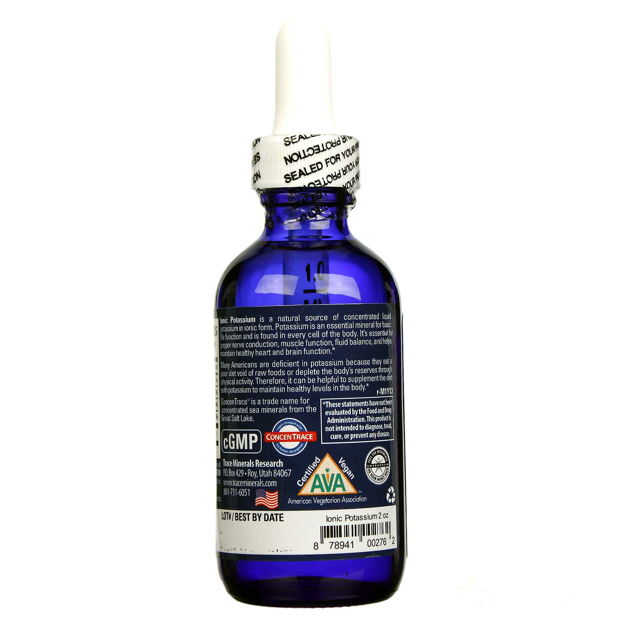 Trace Minerals Research Ionic Potássio 2 fl oz - Imagem 3
