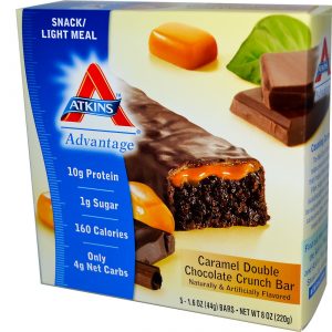 Comprar atkins vantagem bar caramelo e double chocolate crunch 5 bares preço no brasil suplementos esportivos suplemento importado loja 35 online promoção - 6 de junho de 2023