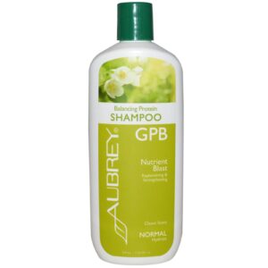 Aubrey Organics, Shampoo de Proteína balanceadora de GPB, fragância clássica, 11 onças (325 ml)