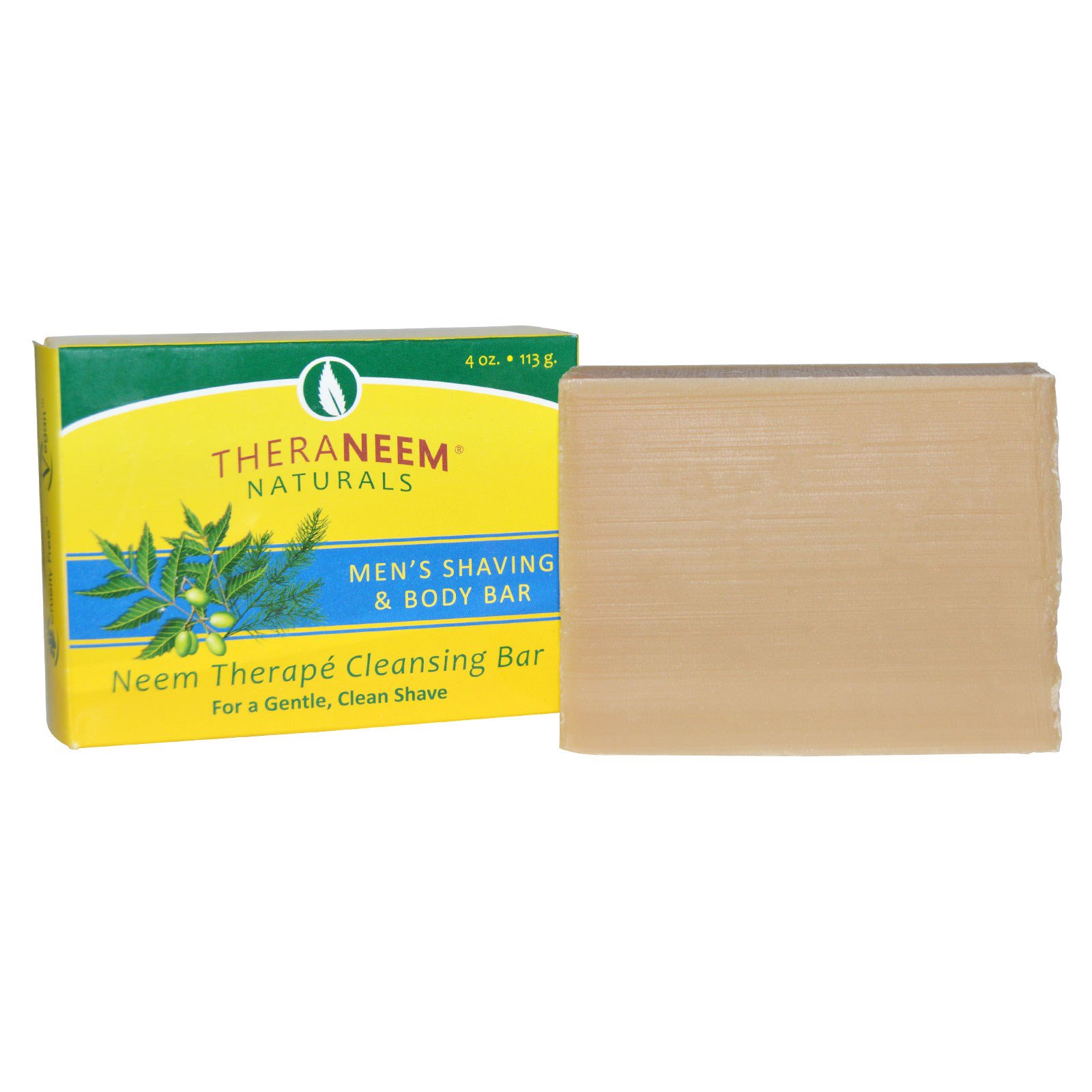 Organix South, TheraNeem Naturals, Neem Therapé, Men's Shaving & Body Bar, 4 oz (113 g)