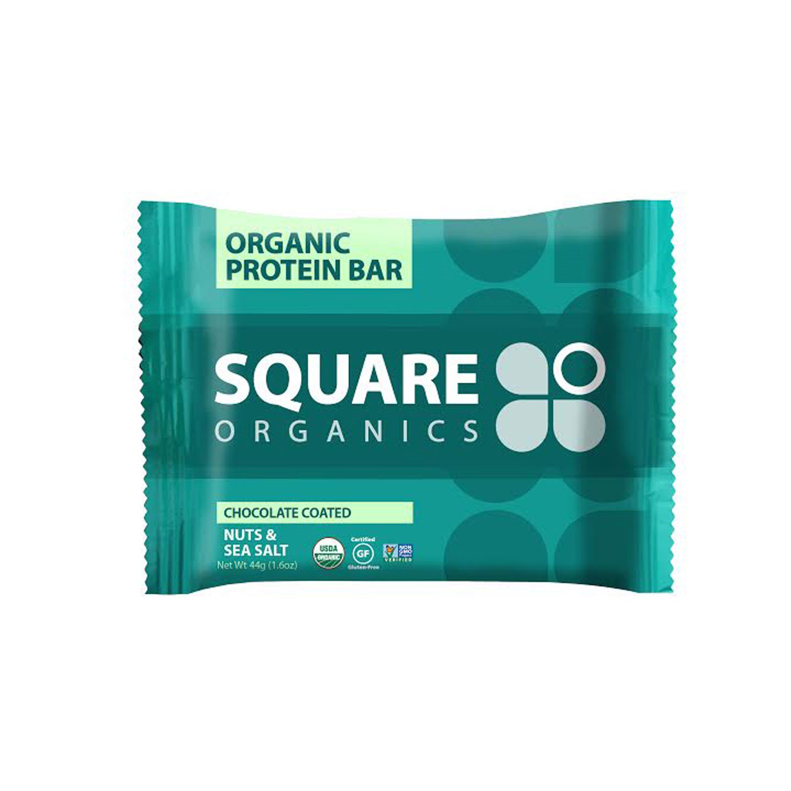 Square Organics, Barra de Proteína Orgânica, Nozes Cobertas por Chocolate e Sal Marinho, 12 Barras, 1,6 oz (44 g) Cada - Imagem 3