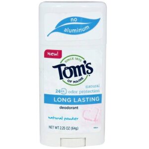 Tom's of Maine Long Lasting Desodorante, Pó natural - 2.25 oz