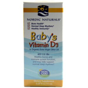 Nordic Naturals Bebê's Vitamina D3 - 400 IU - 0.37 fl oz